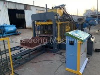 Máquina Automática para Fabricar Bloques de Ladrillo con Presión Hidráulica KAIDONG QT4-15C, Bomba, Motor, Caja de Cambios, Ladrillos Huecos y Sólidos, Buen Precio