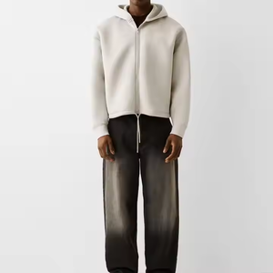 Clothing Manufacturer OEM Low Custom Streetwear Clothing Manufacturer <strong>Blanket</strong> <strong>Hoodie</strong> <strong>Oversized</strong> Men Zip up <strong>Hoodie</strong> - Product Image 2