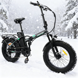 Bicicleta Eléctrica Plegable Económica de Fábrica con Batería Grande de 40Ah, Acero con Alto Contenido de Carbono, 36v, 7 Velocidades, Neumáticos Anchos, Bicicleta Eléctrica - Product Image 6