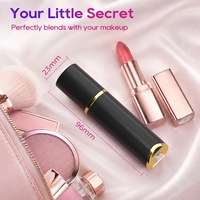 Kugelvibrator in Lippenstiftform 10 Modi Klitoris-Sauger Wasserdicht Typ-C USB Lebensmittelechtes Silikon Sexspielzeug für Frauen