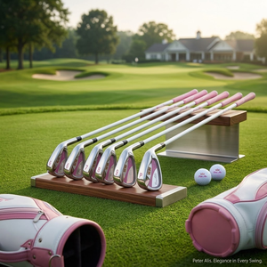 Premium Elegant pink Women's Golf Club <b>Set</b> Ambidextrous Full <b>Set</b> of Carbon Fiber Clubs and Putters Titanium Alloy Clubheads - Product Image 6