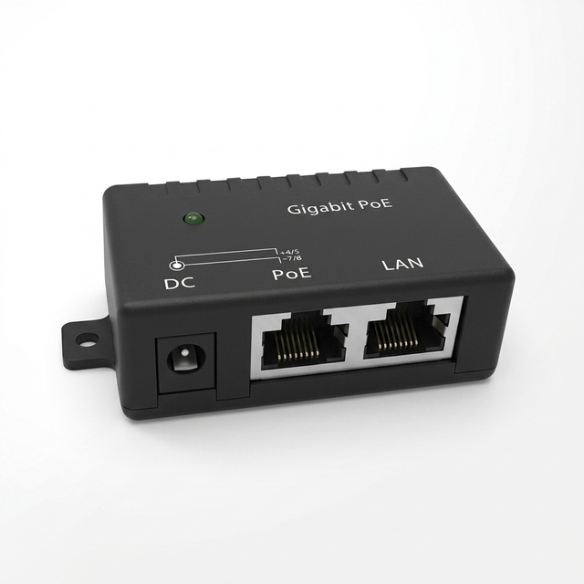 1-Port Gigabit PoE Midspan Injector, PoE Module, B Mode (4/5+, 7/8-)