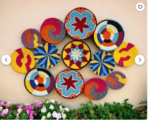 Top Demanded Sustainable Sabai Grass Handmade Rattan Wall <b>Basket</b> Wall Hangings for Home Office at Factory Price - Product Image 2