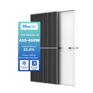แผงเซลล์แสงอาทิตย์460W โมโนคริสตัลไลน์แก้วคู่144เซลล์สำหรับ Topcon Trina - Product Image 1