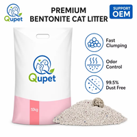 Litière pour chat en bentonite, forte capacité à agglomérer, contrôle des odeurs, usine ODM
