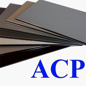 Màu xám đen tối bên ngoài bức tường ốp nhôm composite panel <span class=keywords><strong>acp</strong></span> tấm - Product Image 2