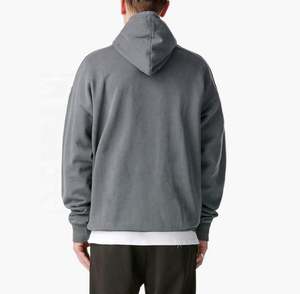 Custom Vintage Acid Wash <b>Hoodie</b> <b>Men</b> Heavy French No String Hoodies Cotton 320g Unisex Pullover <b>Hoodie</b> - Product Image 2