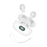 Audífonos Pro13 TWS Semi-in-ear BT5.4 con Pantalla LED Digital, Controlador Dinámico de 13 mm, Sonido Panorámico de 360°, IPX4, ENC, Control Táctil, Tipo-C