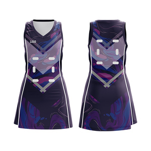 Nuevo Diseño de Uniformes de Netball Personalizados para Niñas, Vestido Ajustado de Netball, Uniforme de Moda de Poliéster Transpirable - Product Image 1