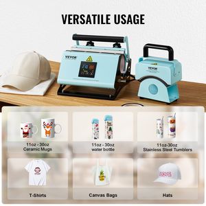 Máquina de prensa de calor para vasos y sombreros 2 en 1 para gorras, sombreros, tazas - Product Image 6