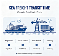 Agent maritime professionnel Chine-Brésil DDP DAP Fret aérien et maritime Transitaire LCL+Express Logistique porte-à-porte Dédouanement