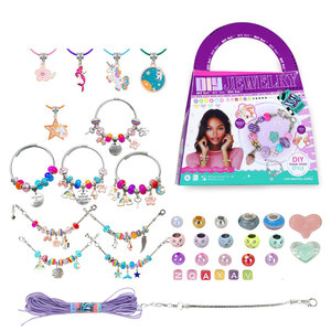 Kits <span class=keywords><strong>de</strong></span> Fabricación <span class=keywords><strong>de</strong></span> Pulseras con Dijes <span class=keywords><strong>para</strong></span> Niños, Cuentas con Cierre y Dijes <span class=keywords><strong>para</strong></span> <span class=keywords><strong>Manualidades</strong></span>, <span class=keywords><strong>Set</strong></span> <span class=keywords><strong>de</strong></span> Bricolaje <span class=keywords><strong>para</strong></span> <span class=keywords><strong>Niñas</strong></span> <span class=keywords><strong>de</strong></span> 5 a 7 y 12 Años, Bolsa <span class=keywords><strong>de</strong></span> Empaque - Product Image 3