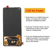 Écran tactile AMOLED de 6,62 pouces sans cadre, assemblage complet, pièces de rechange pour réparation pour OnePlus 9RT 5G MT2110