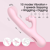 Vibrateur pour femme adulte, jouet sexuel, double vibration, massage du point G, stimulateur clitoridien, vibrateur pour femme