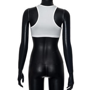 T-shirt con stampa di lettere interessanti 2024 i nuovi arrivi Y2K Slogan Streetwear moda donna mio corpo canottiere corte - Product Image 6