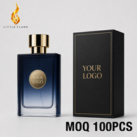 Parfum de luxe à étiquette privée LF, dégradé bleu, parfum pour homme, essence intense, emballage cadeau, logo personnalisé, OEM ODM