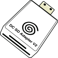 Lecteur de carte SD/TF avec adaptateur pour Dreamcast Shell Boot Loader V2 pour console de jeu rétro Dreamcast DC