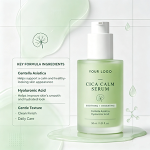 Sérum facial apaisant Cica Calm 30 ml, essence hydratante et apaisante, emballage personnalisé OEM, marque privée - Product Image 2