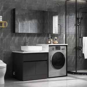 Moderno lavadero del gabinete del cuarto de baño del <span class=keywords><strong>PVC</strong></span> <span class=keywords><strong>para</strong></span> <span class=keywords><strong>lavadora</strong></span> - Product Image 4