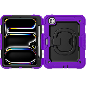 Mới Có Thể Điều Chỉnh Dây Đeo Vai 360 Xoay Trường Hợp Đối Với <span class=keywords><strong>iPad</strong></span> 2024 Pro 11 M4 Rugged Chống Sốc Bảo Vệ Bìa <span class=keywords><strong>Shell</strong></span> Với Đứng - Product Image 6