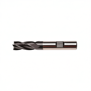 Fresa de extremo estándar HSS-Co TA1416 con recubrimiento de TiAlN, helicoidal de 30 grados, 4 filos para acabado, vástago Weldon - Product Image 2