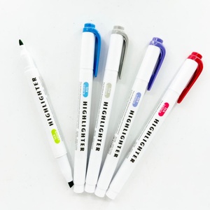 Marcador Fluorescente de Doble Punta, 5 Colores, Precio de Fábrica, Multiusos, para Notas y Libros - Product Image 5