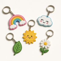 Porte-clés personnalisé en PVC souple, directement de l'usine, porte-clés en caoutchouc mignon en forme de dessert pour cadeaux de fête d'enfants