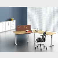 Office Furniture New Easy To Install Home Office Furniture Ergonomic Electric Height Adjustable Computer Table Lift Standing Desk