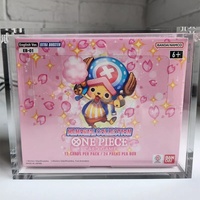 Boîtier de présentation en acrylique pour One Piece Booster Box, protection UV personnalisée, couvercle supérieur magnétique, moderne, pré-assemblé