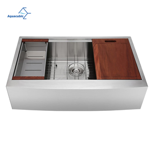 Lavello da Cucina in Acciaio Inox SUS304 con Frontale a Grembiule 36x22 Pollici, Certificato CUPC - Product Image 4
