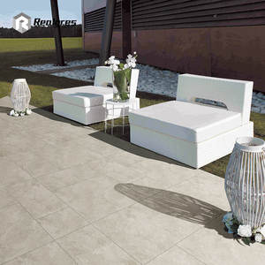 Carrelage de sol <span class=keywords><strong>en</strong></span> béton, aspect grès Beige antidérapant de 20mm, carrelage de sol extérieur rustique <span class=keywords><strong>en</strong></span> porcelaine émaillée <span class=keywords><strong>60x60</strong></span> pour jardin - Product Image 6