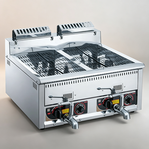 Freidora de doble tanque para patatas fritas y <span class=keywords><strong>pollo</strong></span> frito - <span class=keywords><strong>Precio</strong></span> de máquina de patatas fritas - Product Image 3