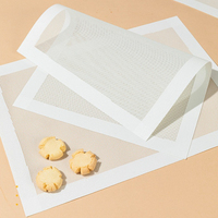 Tapis en silicone platine de qualité alimentaire à double bordure scellée, pour un chauffage uniforme, antiadhésif, réutilisable, taille personnalisée, avec logo