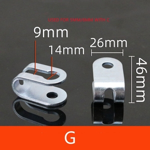D cavo per palestra terminale rotondo di medie dimensioni assemblare accessori per attrezzature da Fitness ganci per cavi 3.5mm - Product Image 2