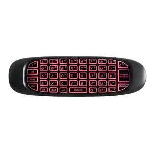 C120 7 colores colorido retroiluminado Air <span class=keywords><strong>Mouse</strong></span> con 2,4G receptor USB inalámbrico recargable Mini teclado Control remoto - Product Image 6
