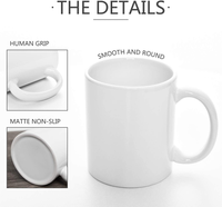 Entrepôt Américain Sublimation Blanks Bière Café 11oz Gros Tasses Céramiques Personnalisées avec Logo