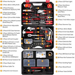 ชุดเครื่องมือ KingTool 325 ชิ้น ชุดซ็อกเก็ตขนาด 1/4 นิ้ว สำหรับซ่อมแซมบ้านและรถยนต์ พร้อมกล่องเก็บของแบบลิ้นชัก - Product Image 2