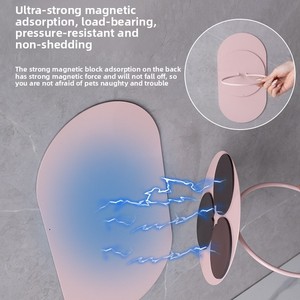 Shuo ni Gốm Thân Thiện Với Môi Rắn Cổ Điển Pet Dog Bát Tròn Hình Dạng Cổ Bảo Vệ Treo Tường Hút Từ Tính Ipx5 - Product Image 4