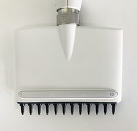 Micropipette électronique numérique multicanal en plastique AELAB haute précision, volume réglable 0,2-300 µl, 8/12 canaux