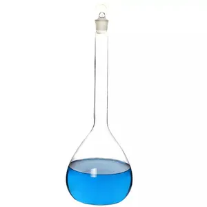 Venta directa de fábrica 10ml de vidrio borosilicato de alta clase de medición frasco matraz aforado