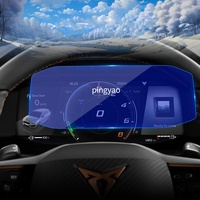 CUPRA LEON 2024 Accessoires automobiles de véhicules Carplay Protecteur d'écran de panneau numérique Film de protection en verre trempé Autocollants de voiture