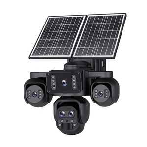Cámara Solar PTZ con Zoom 10X y 5 Lentes, Batería 4G, Seguridad Exterior 24/7, CCTV, Cámara de 20MP con Tarjeta <span class=keywords><strong>SIM</strong></span> 4G, Cámara IP con Energía Solar - Product Image 1