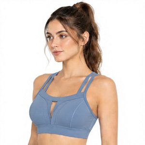 Women's Active Sports Bra Breathable Seamless Stretch Yoga Gym Fitness Running Crop <b>Top</b> U Neck Design Logo <b>Low</b> MOQ Medium - Product Image 1