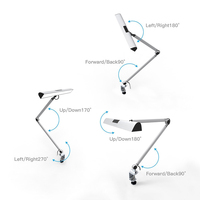 Kit d'éclairage de réparation de montres UYLED moderne en métal, lampe de lecture de table LED bicolore alimentée par USB, protection oculaire pour le travail de bureau