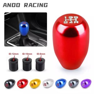 Aluminum Gear <b>Shift</b> <b>Knob</b> 5-Speed Manual Red Metal Car Interior Upgrade - Product Image 2