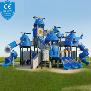 Ensemble de jeux <span class=keywords><strong>d</strong></span>'extérieur pour enfants certifié CE/ASTM, toboggan commercial sur le thème de l'<span class=keywords><strong>hélicoptère</strong></span>, résistant aux UV, robuste - Product Image 1