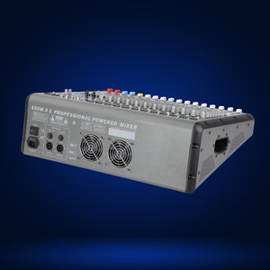 มิกเซอร์เสียงระดับมืออาชีพพร้อมเอฟเฟกต์ในตัว มิกเซอร์เสียง 10 ช่อง พร้อม EQ 3 แบนด์ จอแสดงผล LED อินเทอร์เฟซ USB สำหรับงานดีเจบนเวที - Product Image 3