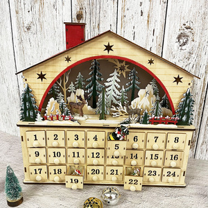 <span class=keywords><strong>Calendrier</strong></span> <span class=keywords><strong>de</strong></span> <span class=keywords><strong>l</strong></span>'<span class=keywords><strong>avent</strong></span> en contreplaqué découpé au Laser, compte à rebours, scène <span class=keywords><strong>de</strong></span> <span class=keywords><strong>Village</strong></span> <span class=keywords><strong>de</strong></span> noë<span class=keywords><strong>l</strong></span> avec lumières LED - Product Image 5