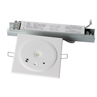 3W Hochleistungs-LED-Einbauleuchte mit 3 Stunden Betriebsdauer Kaltweiß Kunststoff Deckeneinbau Selbsttest-Option Verfügbar