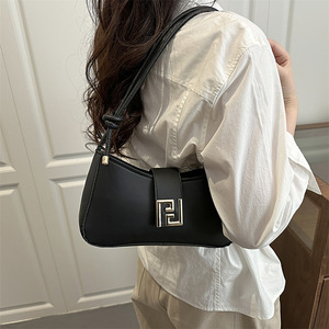 Factory Direct Wholesale Half Moon <strong>Bags</strong> for Women Women's Tote <strong>Bags</strong> <strong>Solid</strong> Shoulder <strong>Bags</strong> Designer - Product Image 3